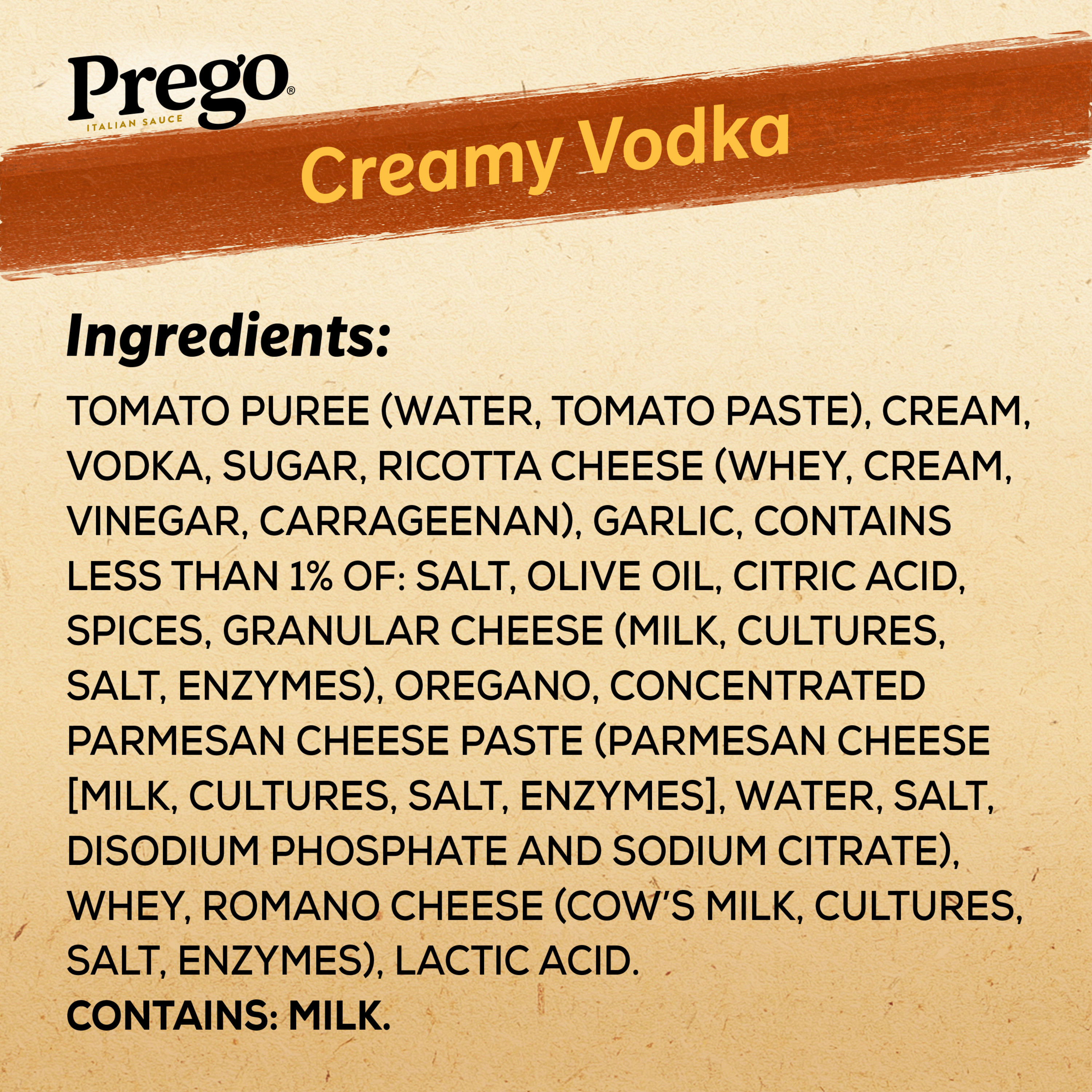 Prego Creamy Vodka Pasta Sauce, 24 oz Jar | Giant Eagle | Because