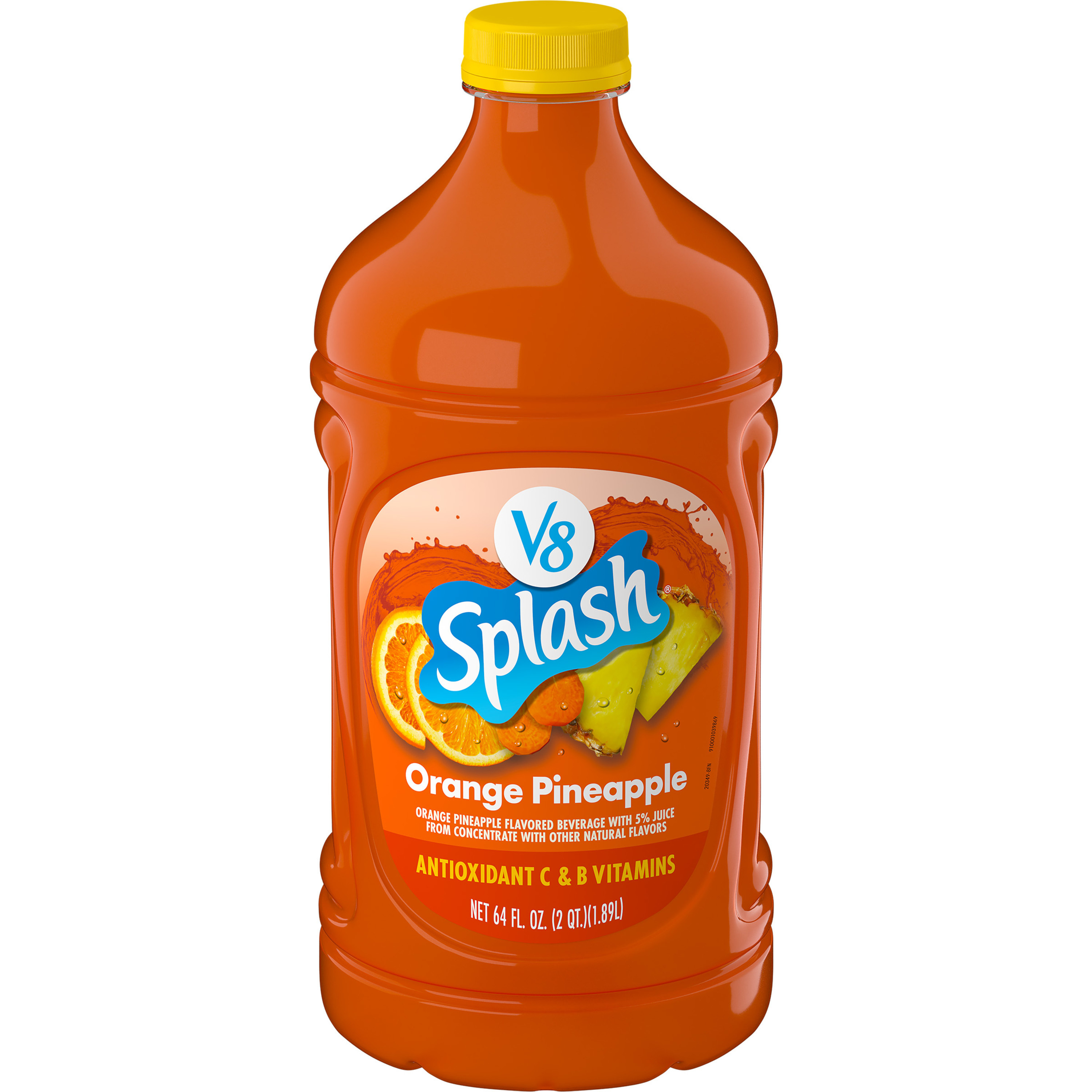 V8 Splash Orange Pineapple Flavored Beverage, 64 fl oz Bottle V8 Splash Orange Pineapple Flavored Beverage, 64 fl oz Bottle