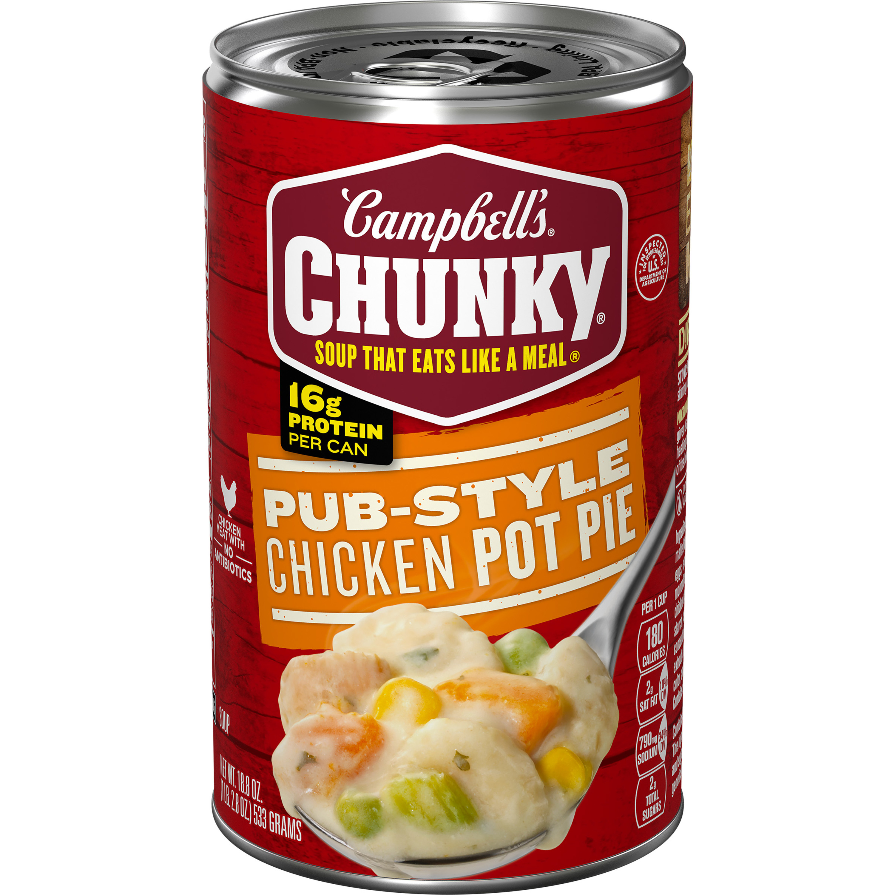 Campbell's Chunky Soup, Pub-Style Chicken Pot Pie Soup, 18.8 oz