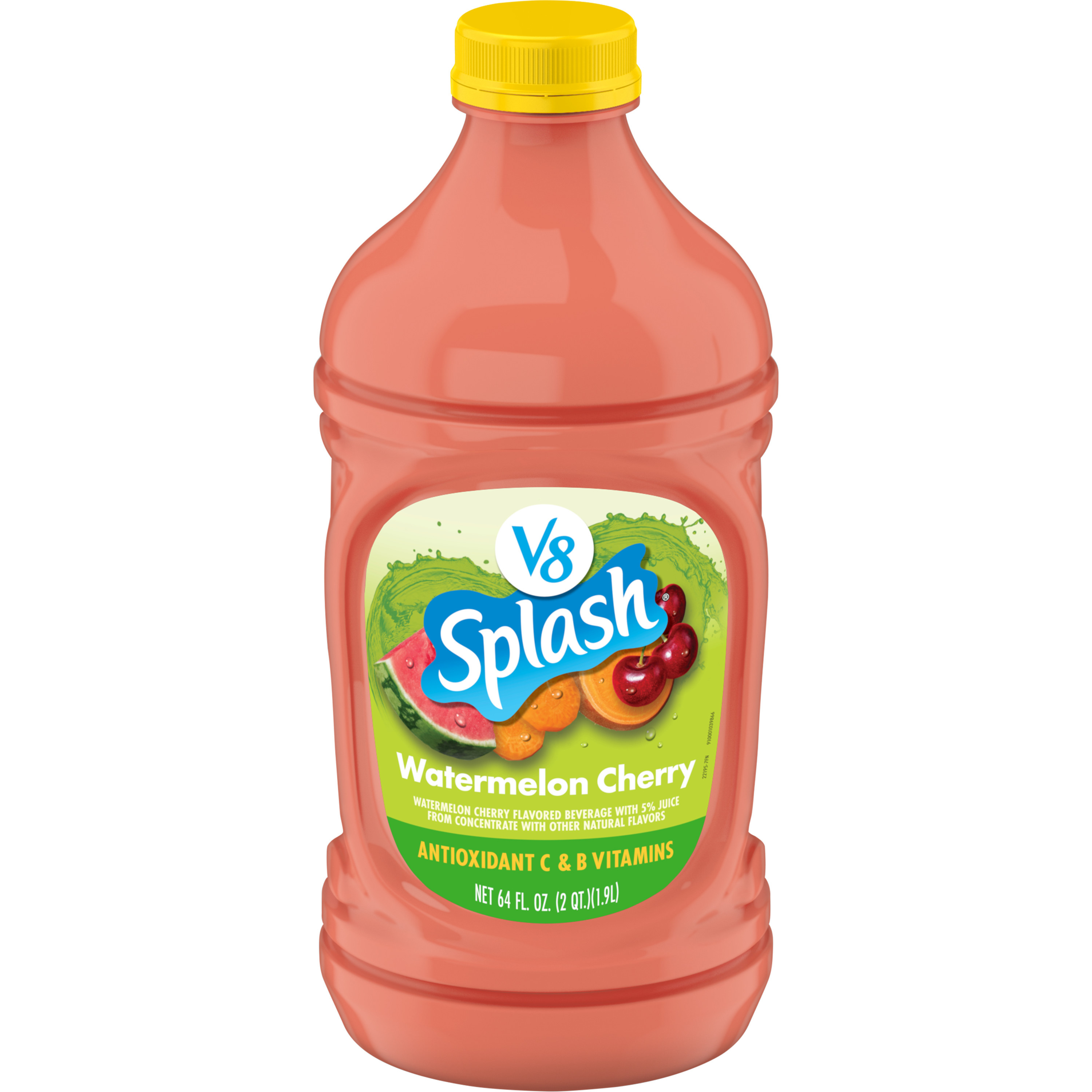 V8 Splash Watermelon Cherry Beverage, 64 fl oz Bottle | Giant