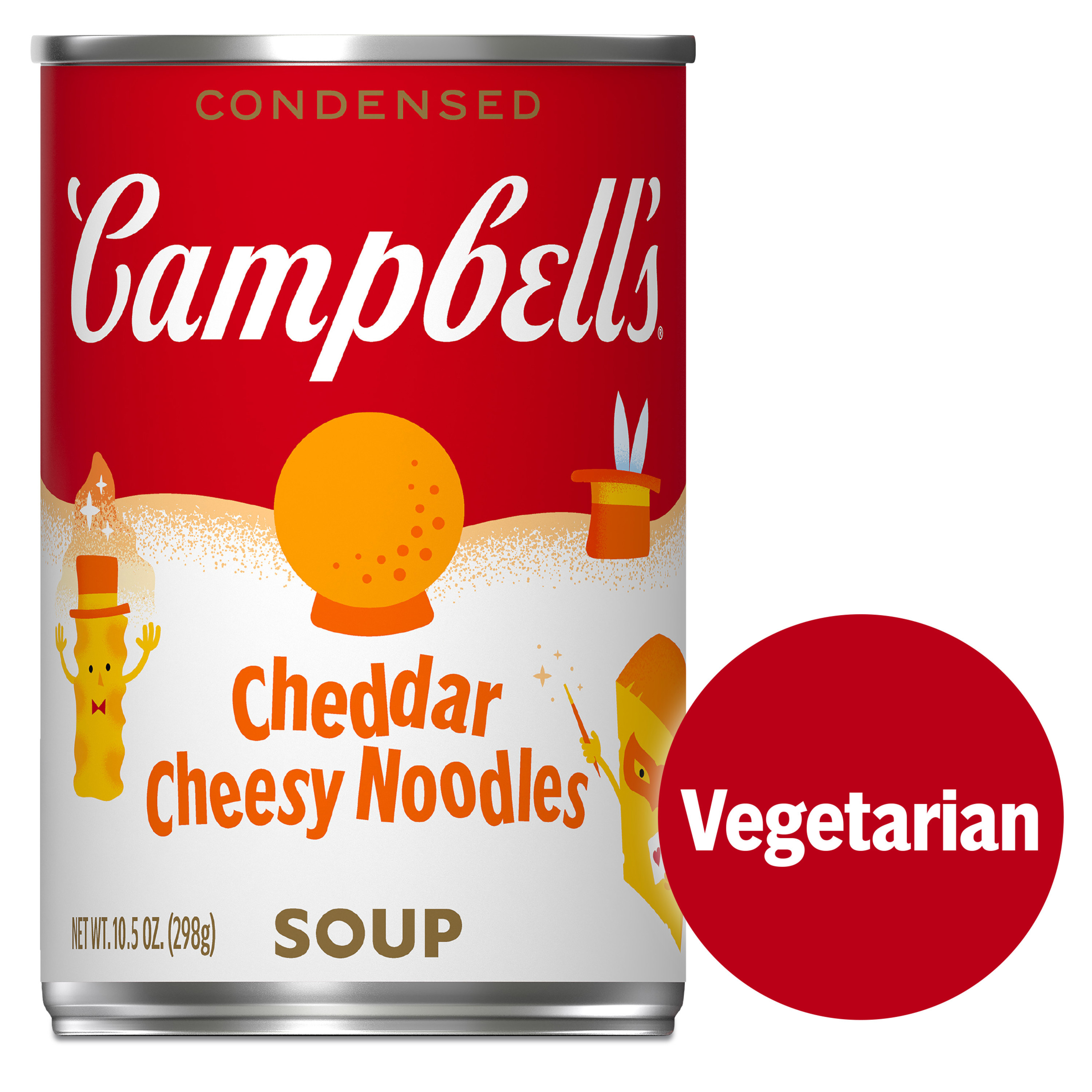 Campbell's Condensed Kids Cheddar Cheesy Noodle Soup, 10.5 oz Can Campbell's Condensed Kids Cheddar Cheesy Noodle Soup, 10.5 oz Can