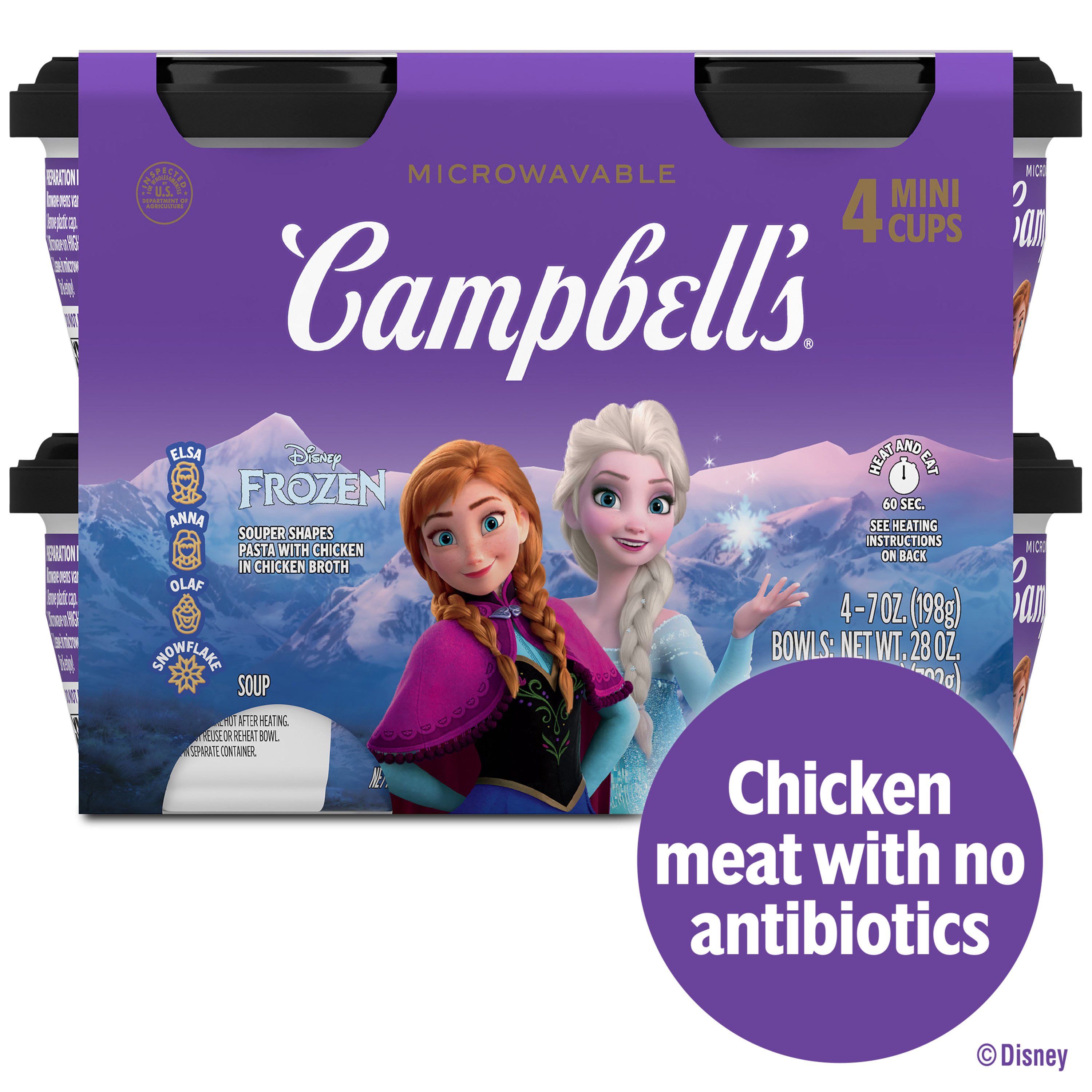 Campbell's Condensed Kids Soup, Disney Frozen Souper Shapes Pasta