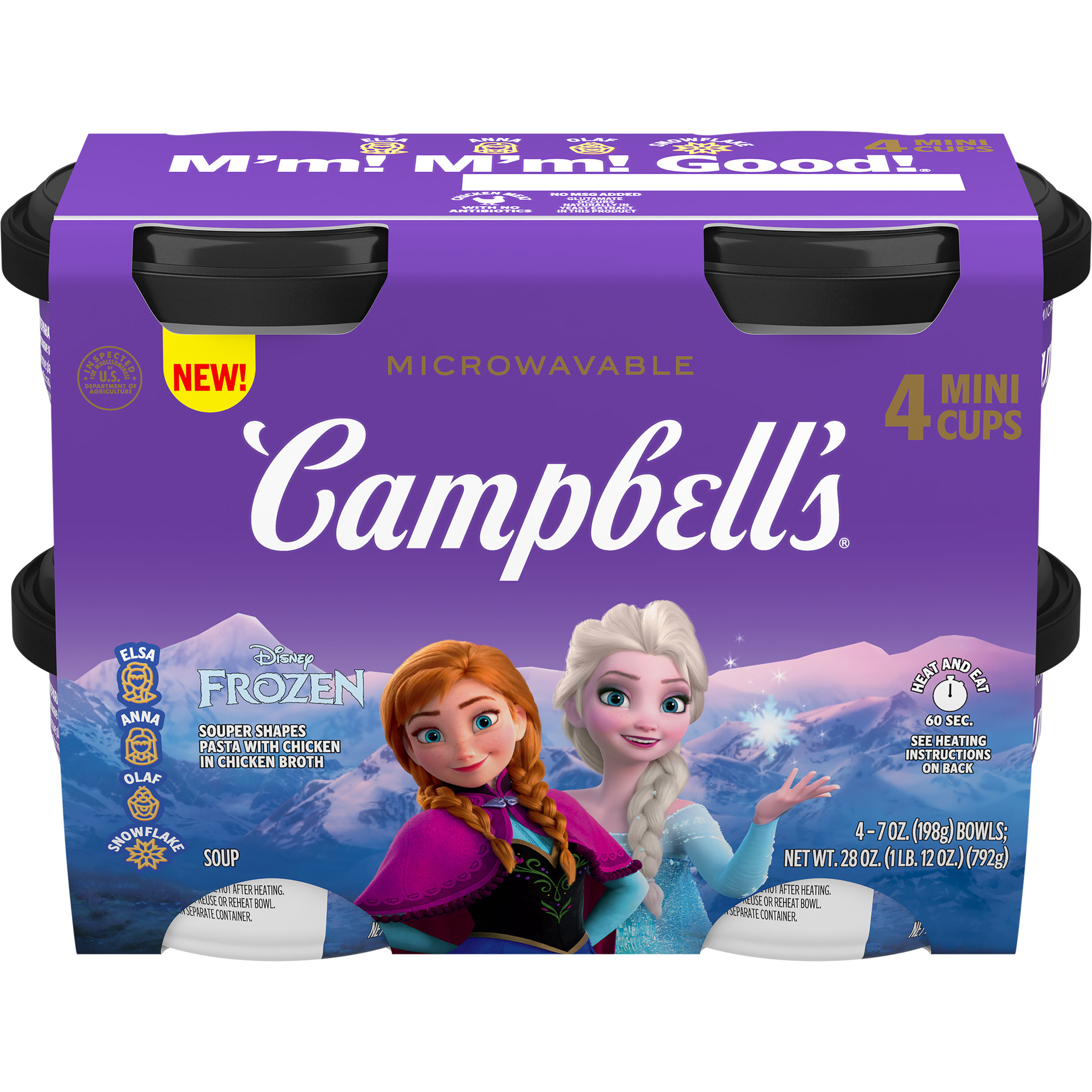 Campbell's Condensed Kids Soup, Disney Frozen Souper Shapes Pasta