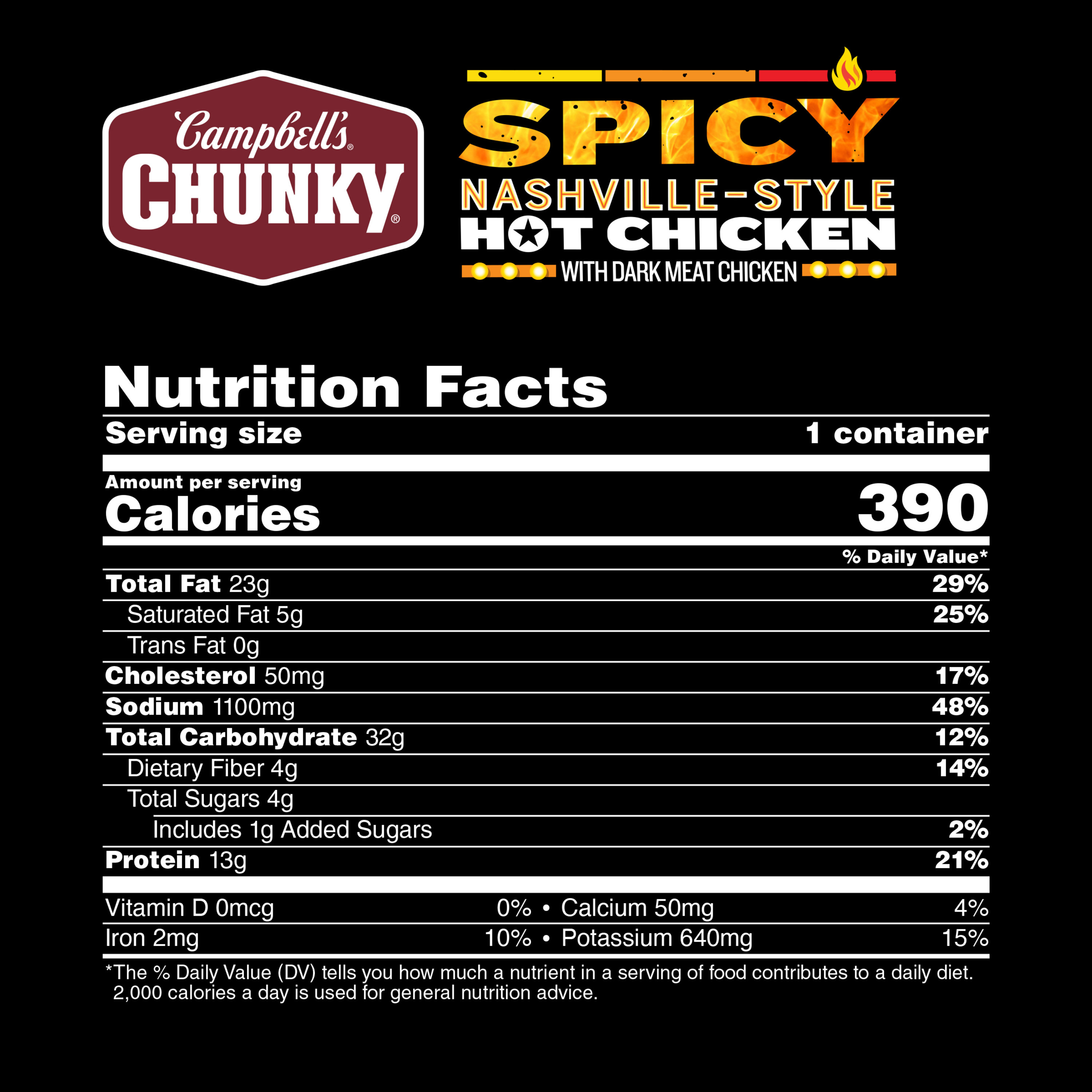 Campbell's Chunky Spicy Nashville-Style Hot Chicken Soup, 15.25 oz