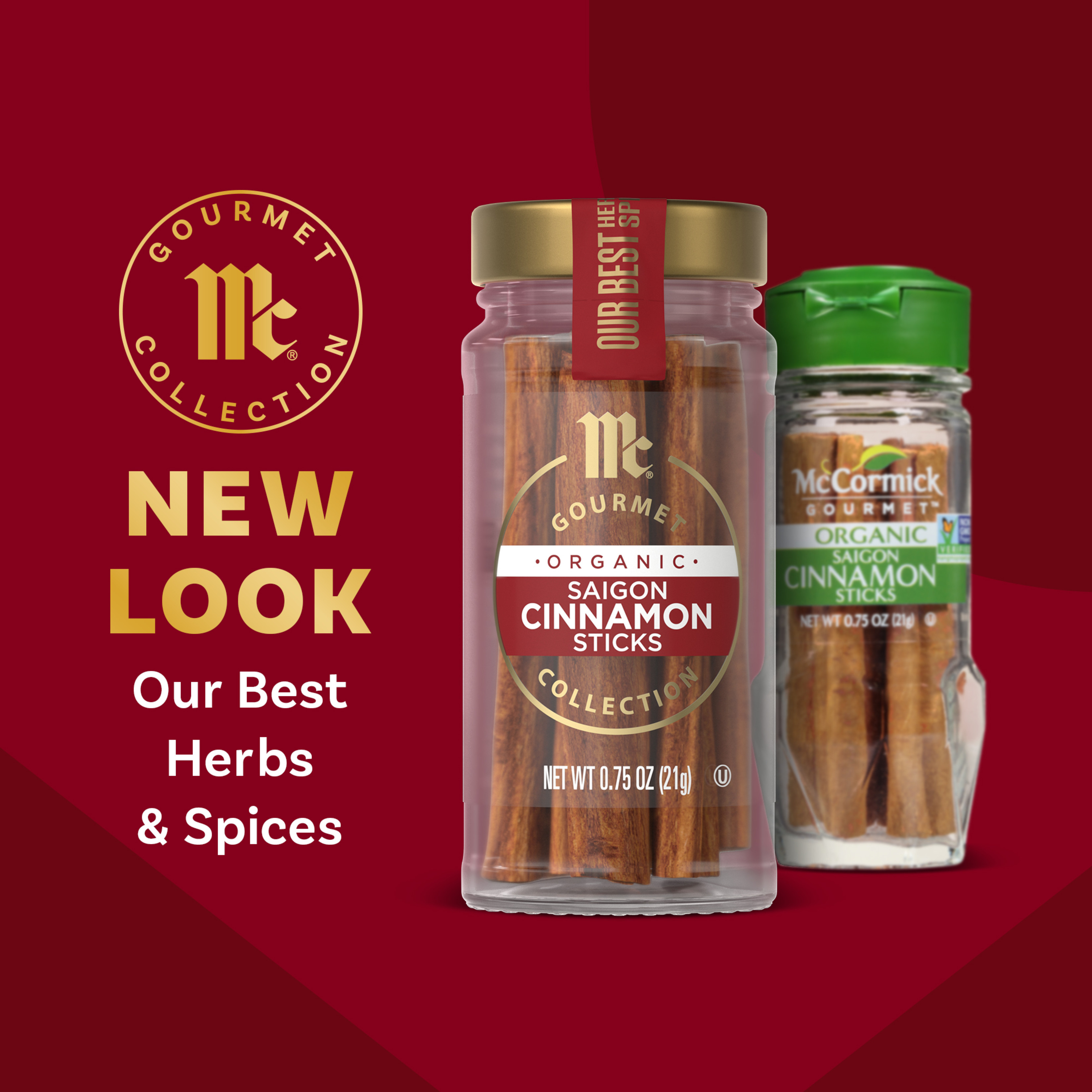 McCormick Gourmet Organic Saigon Cinnamon Sticks, 0.75 oz | Giant