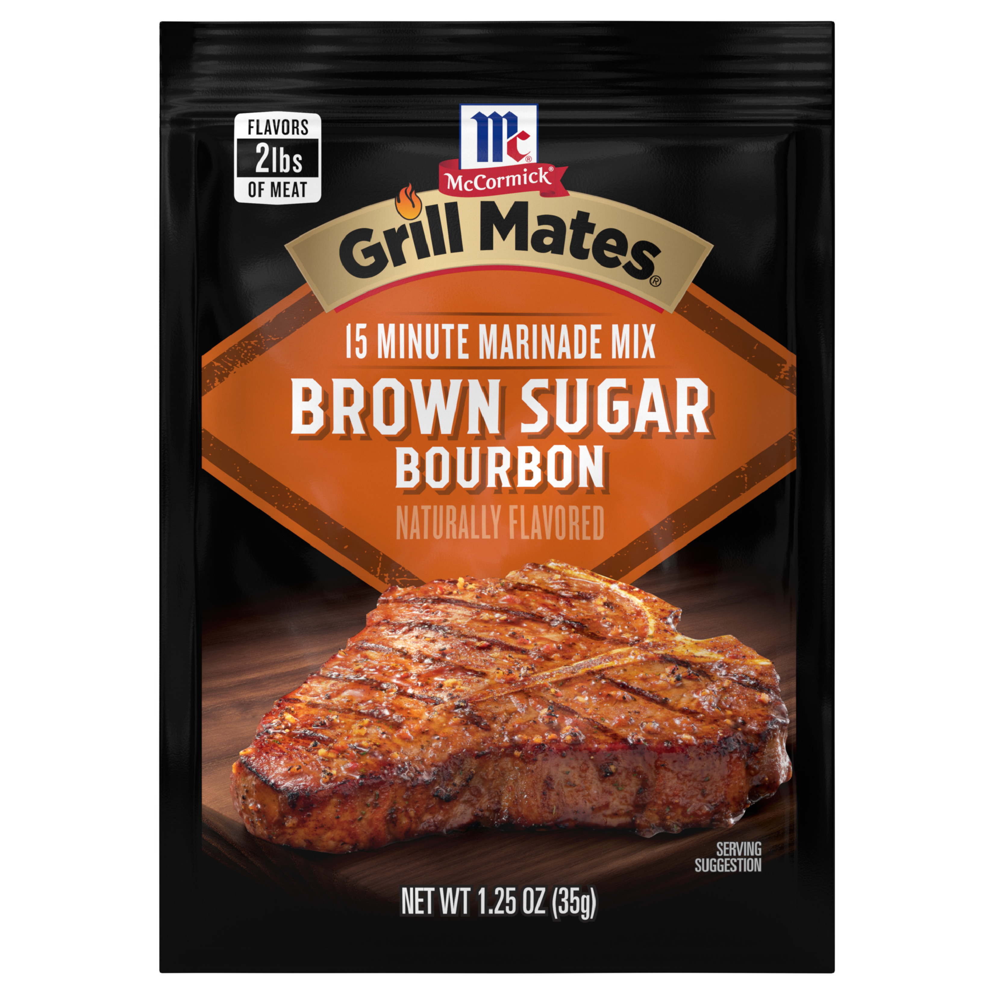 McCormick Grill Mates Brown Sugar Bourbon Marinade, 1.25 oz