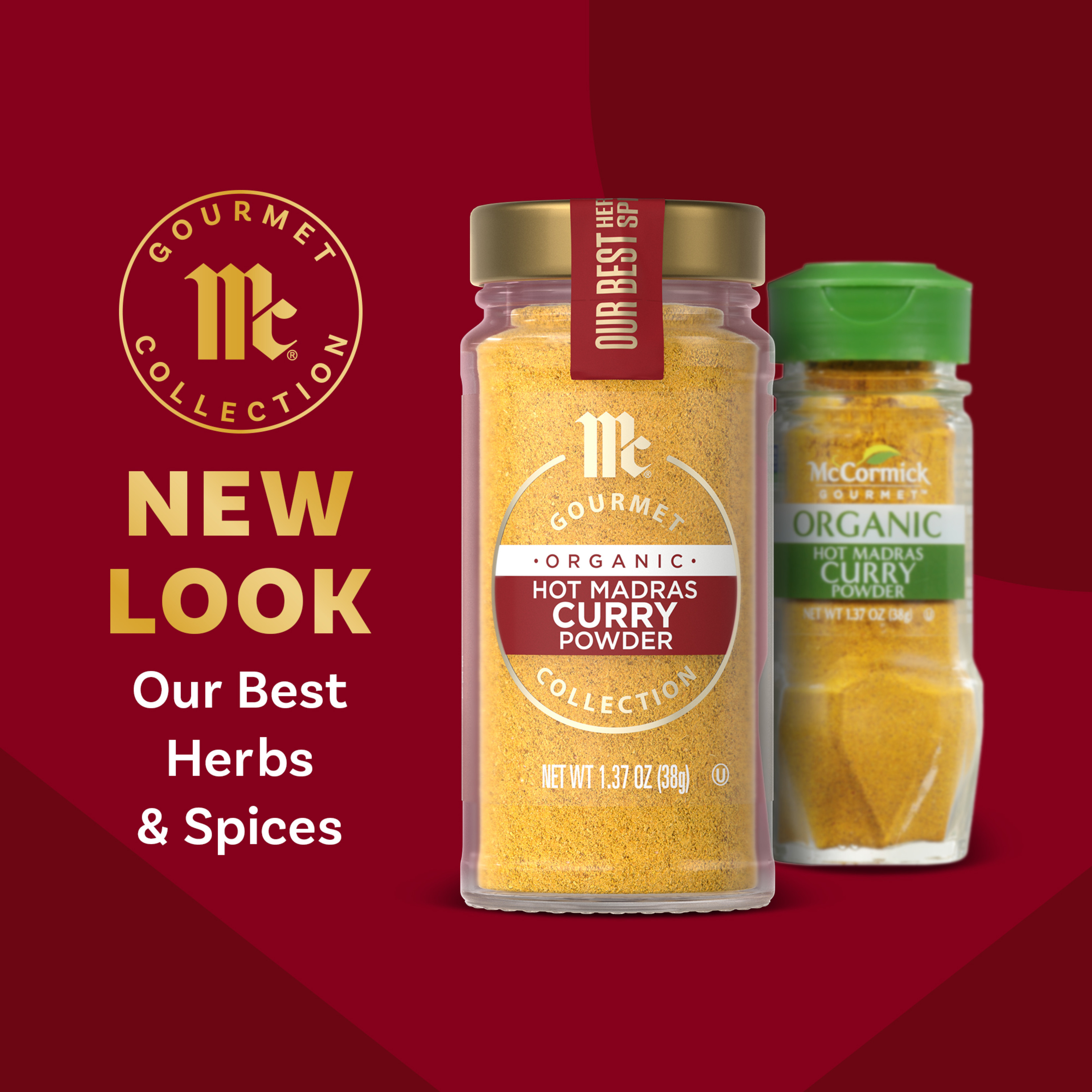McCormick Gourmet Organic Hot Madras Curry Powder, 1.37 oz | Giant