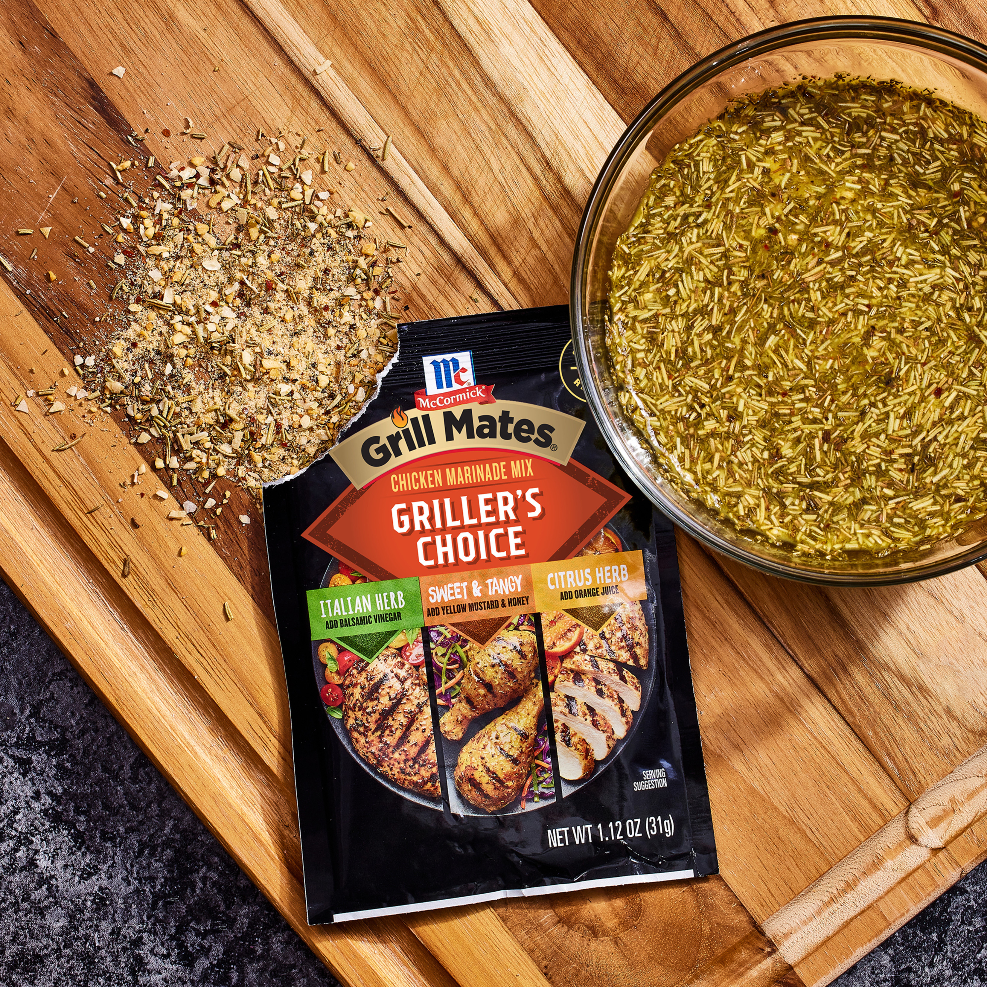 McCormick GRILL MATES Griller's Choice Chicken Marinade Mix,