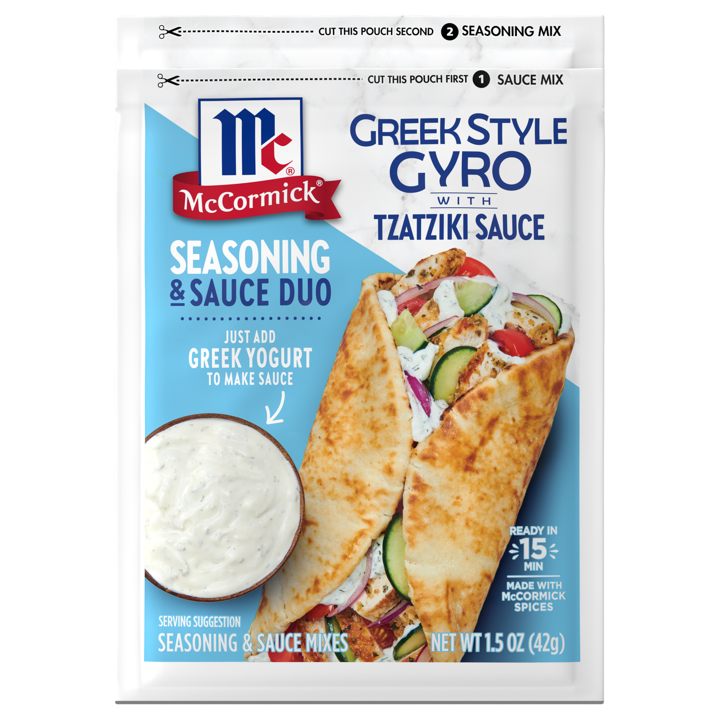 McCormick Greek Style Gyro Seasoning & Sauce Duo, 1.5 oz | Giant