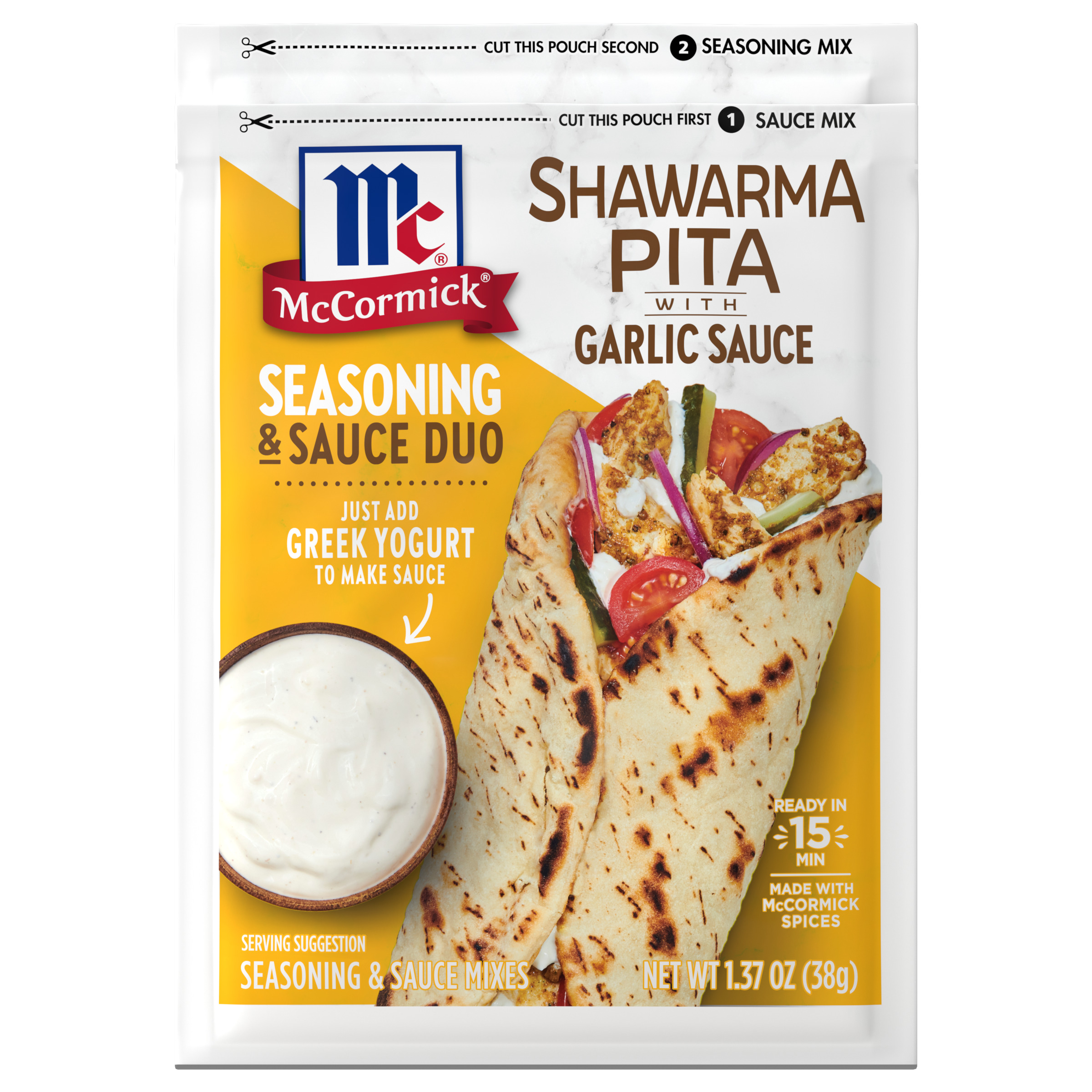 McCormick Greek Style Gyro Seasoning & Sauce Duo, 1.5 oz | Giant