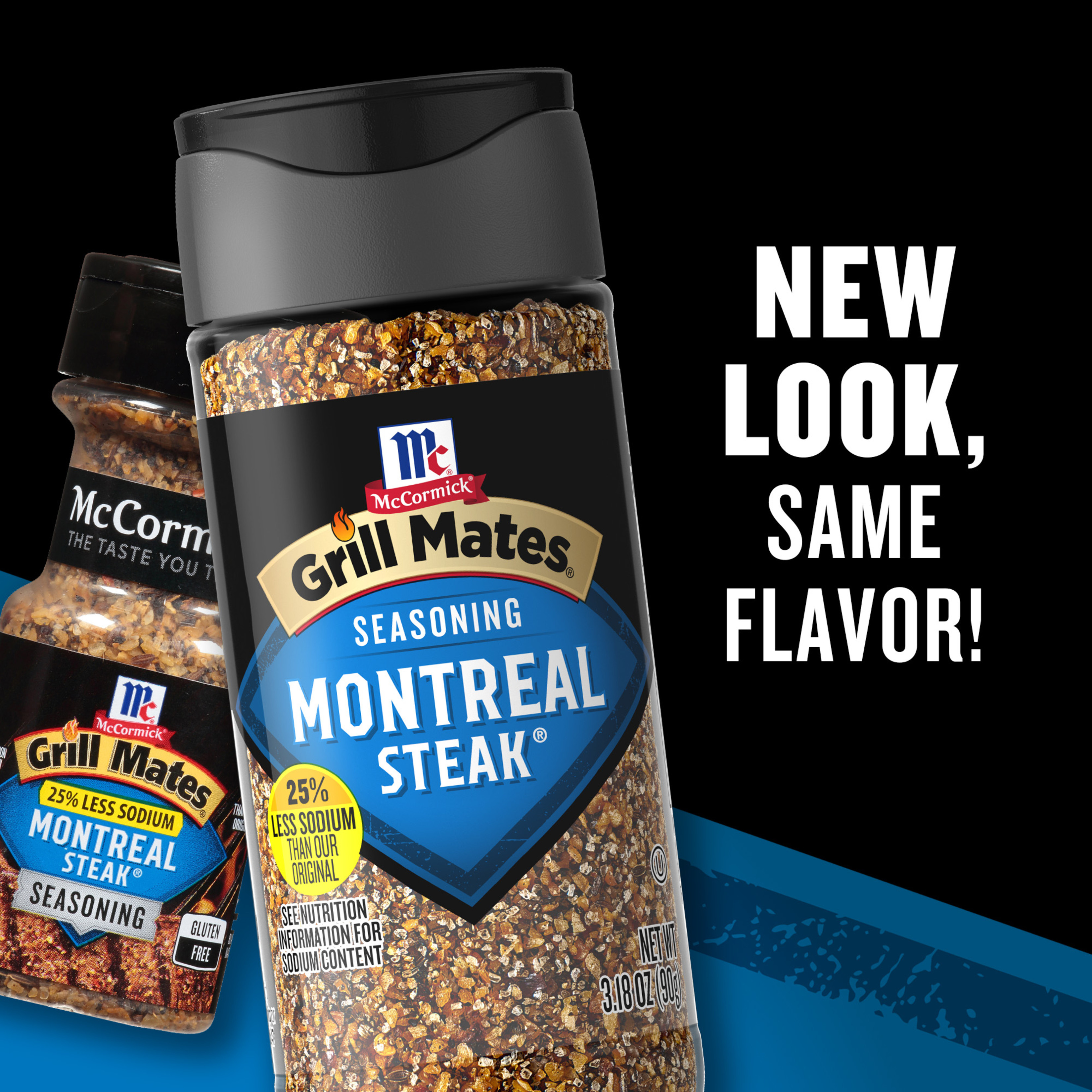 McCormick Grill Mates 25% Less Sodium Montreal Steak Seasoning