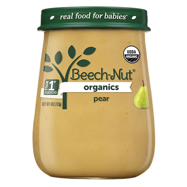 Beech-Nut Organics Stage Organic Baby Food, Pear, oz Jar