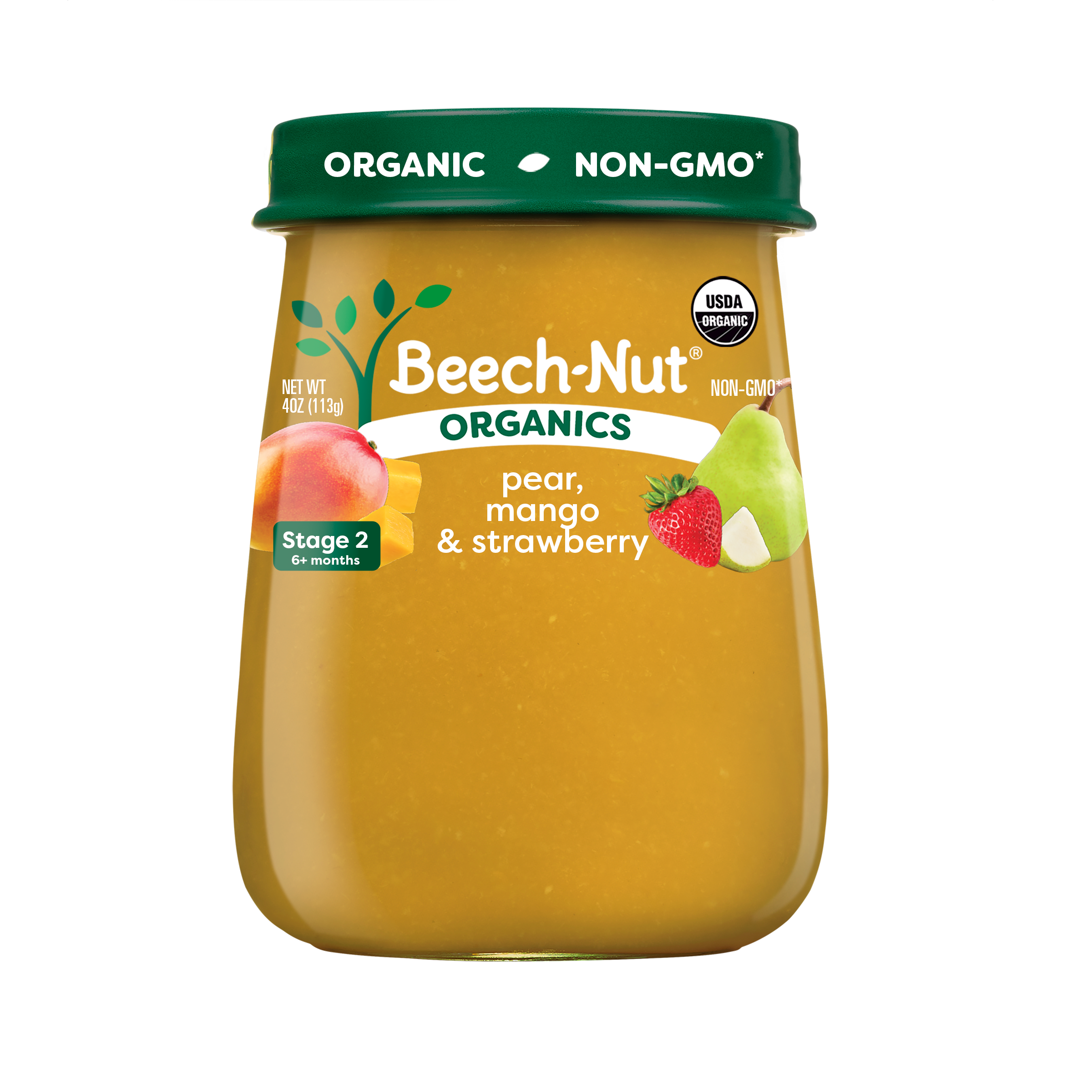 Beech-Nut Organics Stage Organic Baby Food, Pear Mango