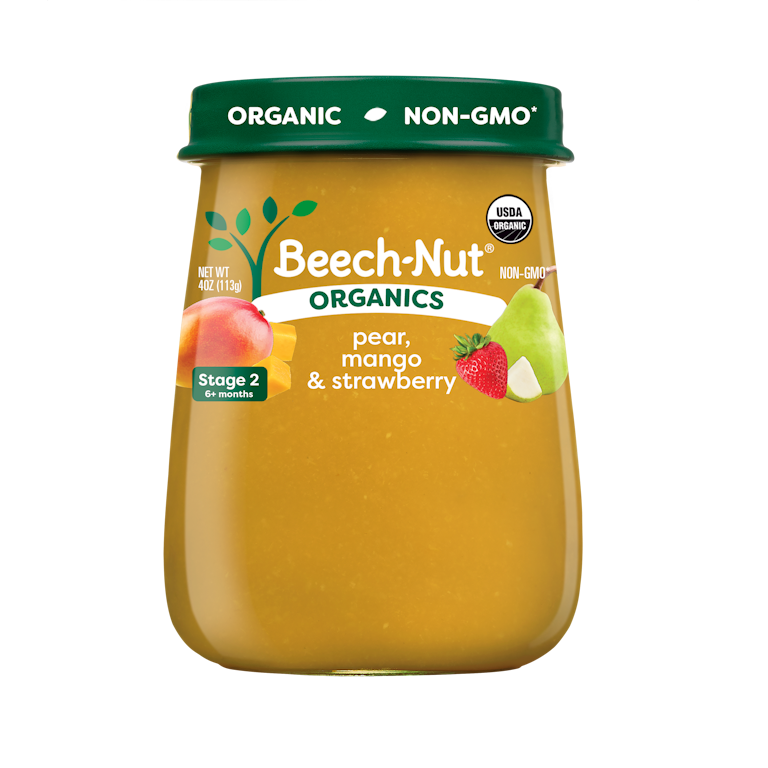 Beech-Nut Organics Stage Organic Baby Food, Pear Mango