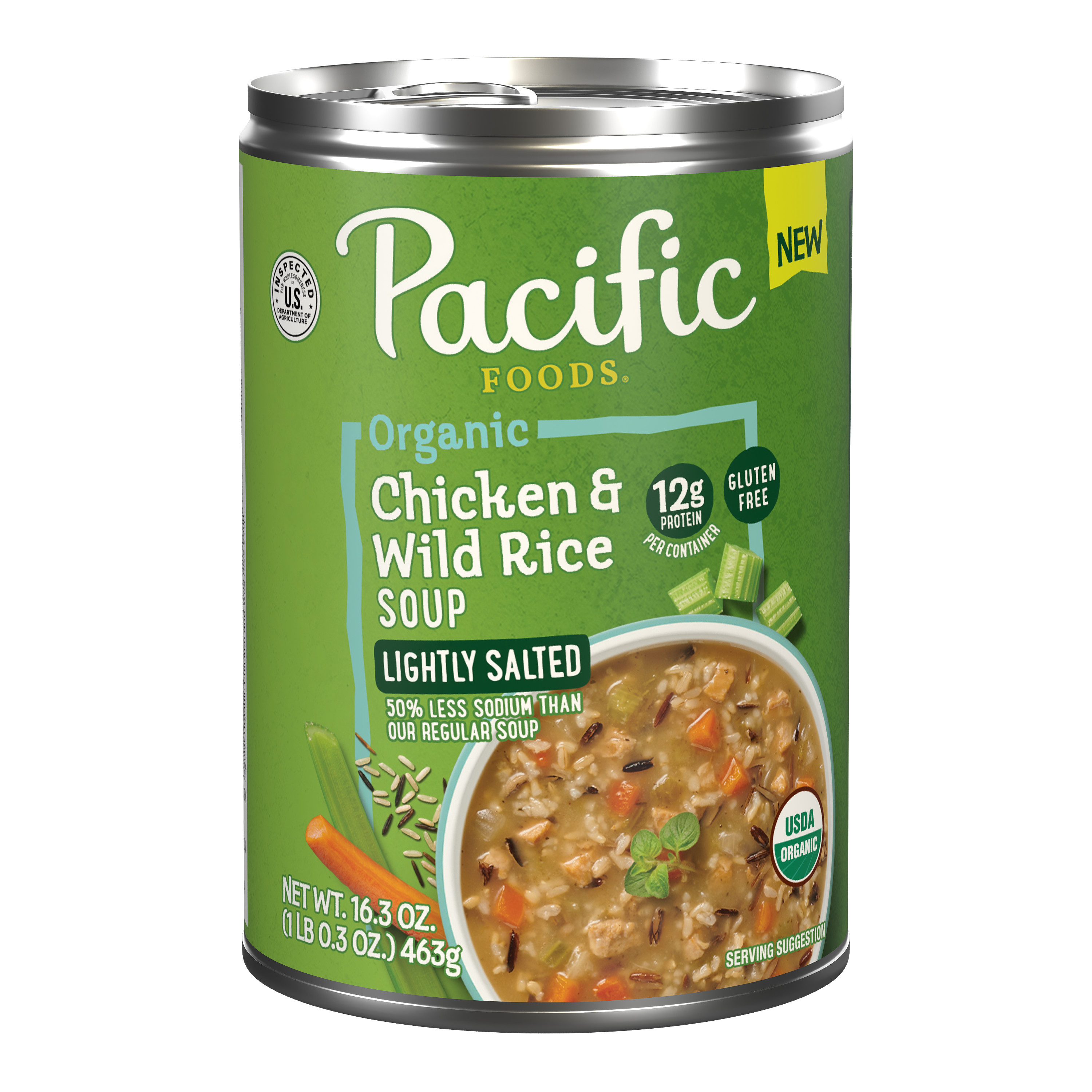 Pacific Foods Organic Lightly Salted Chicken and Wild Rice Soup
