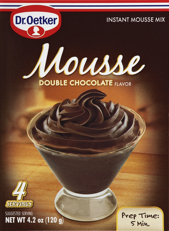 Dr. Oetker Mousse Mix, Instant, Double Chocolate Flavor | Giant