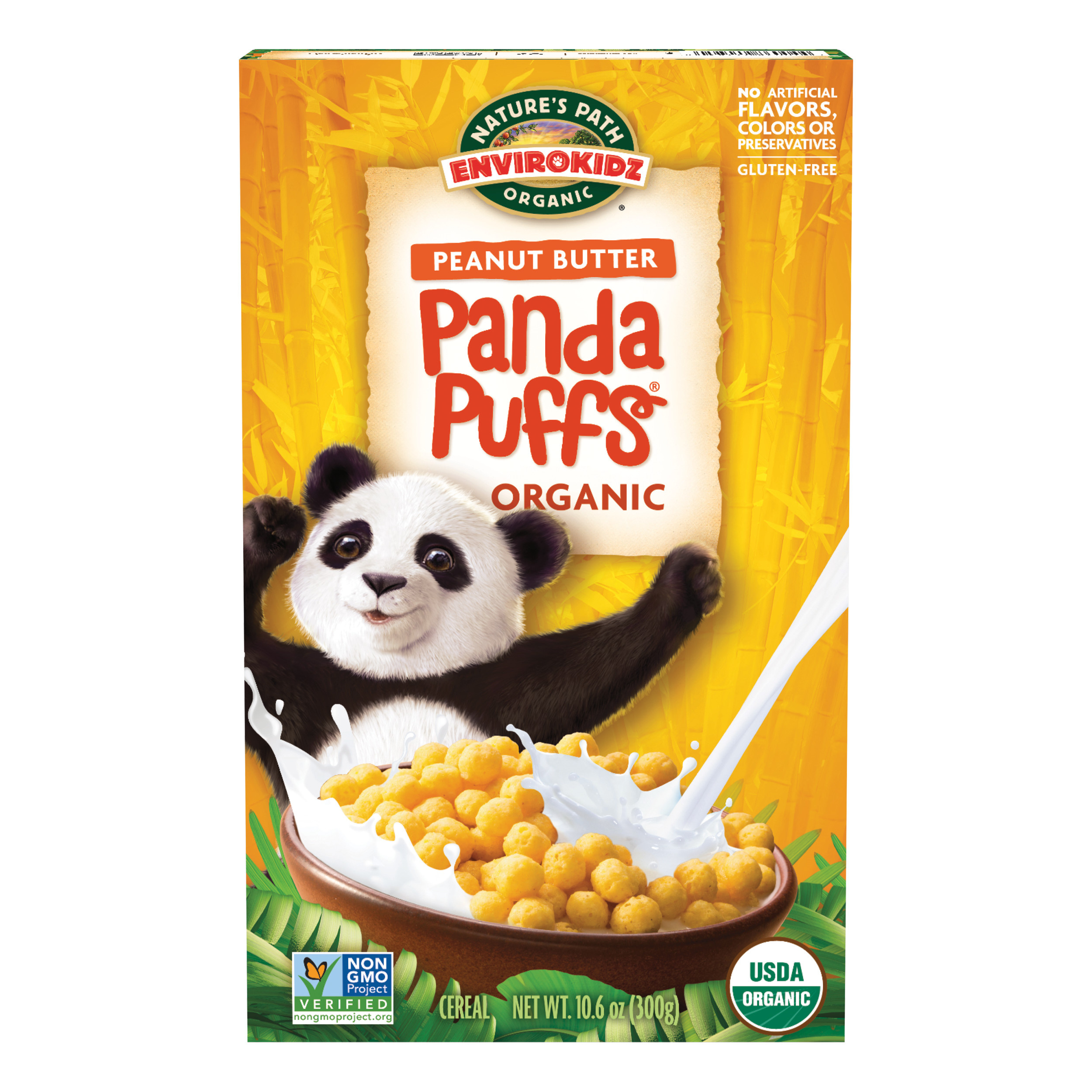 Nature's Path EnviroKidz Organic Panda Puffs Cold Cereal 10.6oz