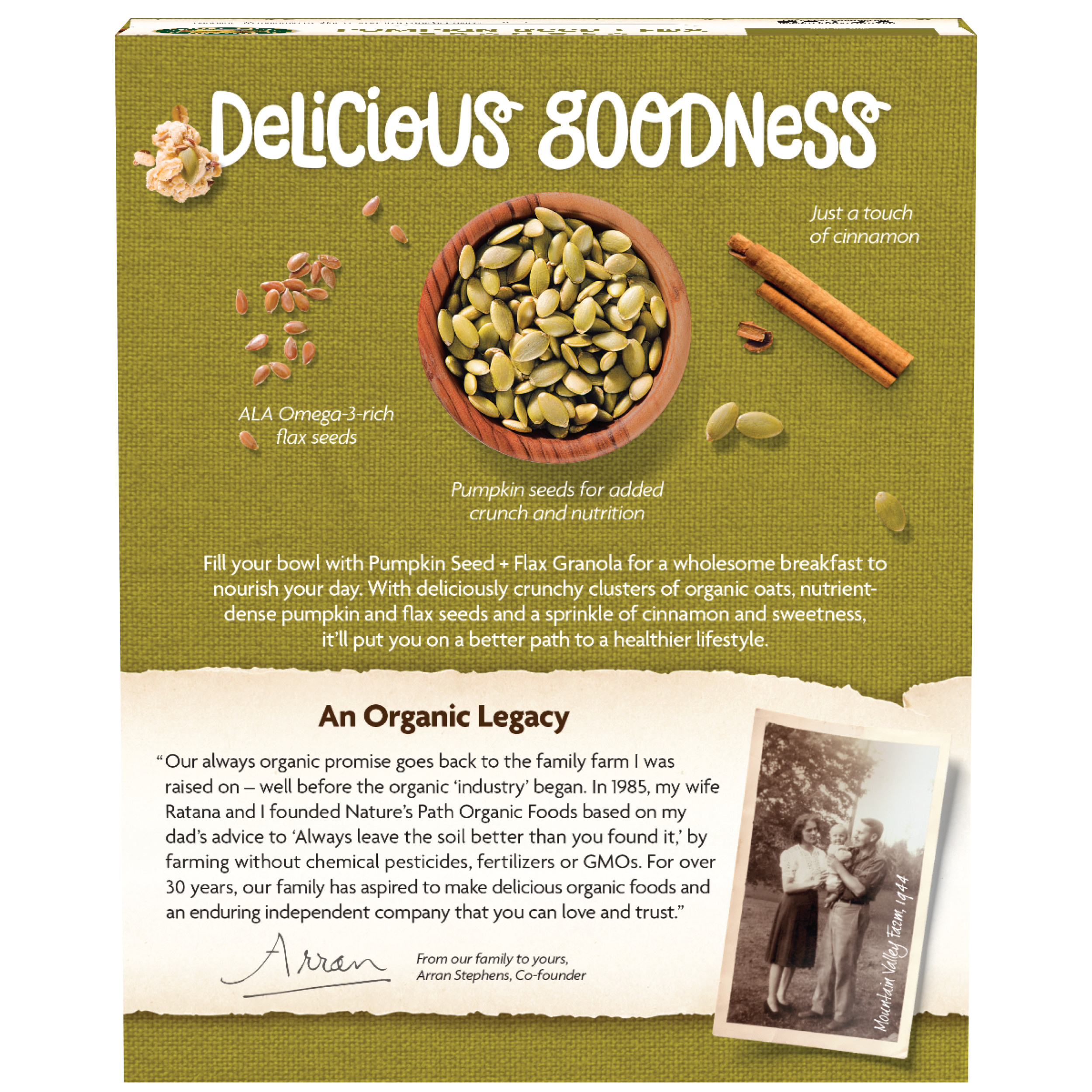 もやし Pumpkin Seed + Flax Granola Bulk Box – Nature's Path