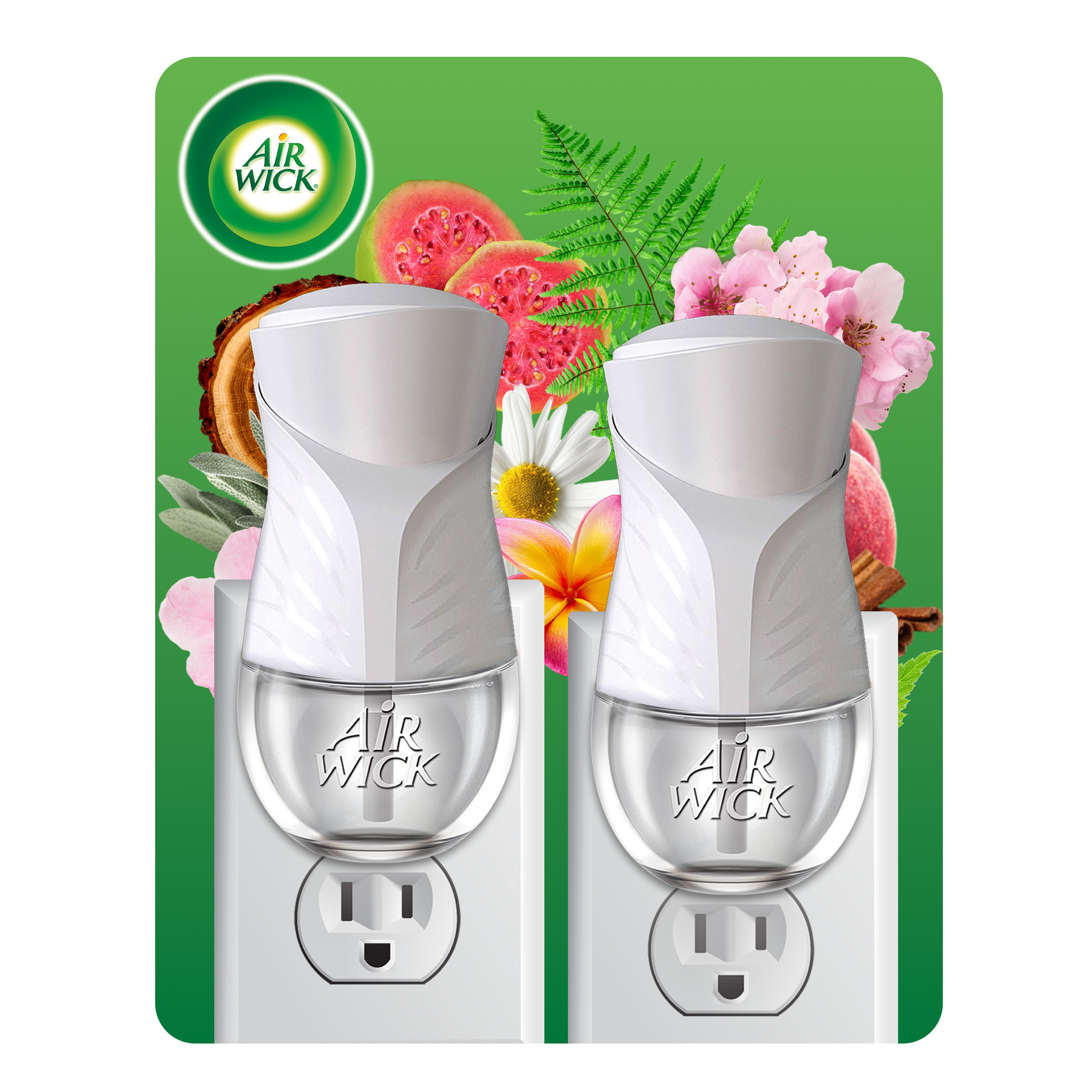 Air Wick Plug in Scented Oil Warmer, 2 ct, Air Freshener