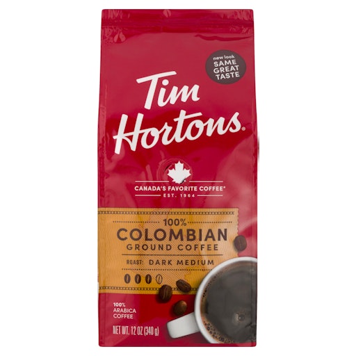 Tim Hortons Coffee, Ground, Dark Medium Roast, Colombian | Giant