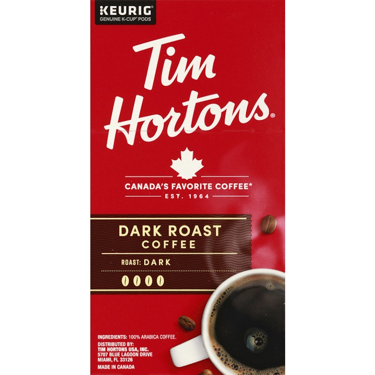 Tim Hortons Coffee, 100% Arabica, Dark Roast, K-Cup Giant Eagle