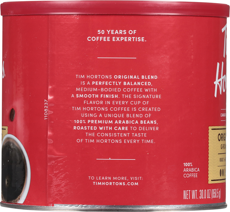 Tim Hortons Ground 100% Arabica Medium Original Blend Coffee