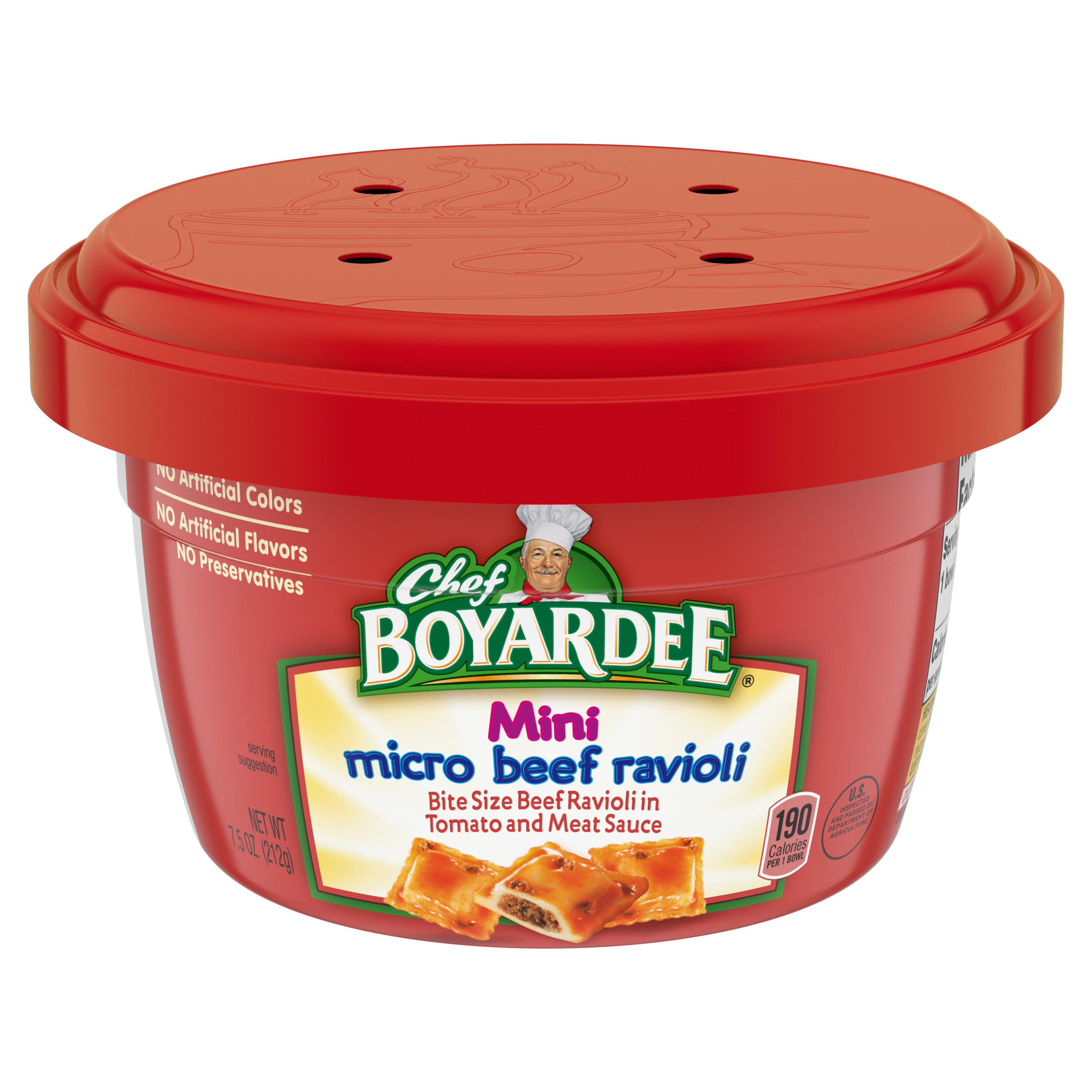 Chef Boyardee Mini Micro Beef Ravioli in Tomato and Meat Sauce
