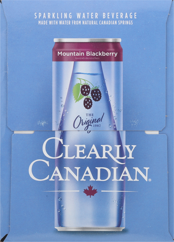 Clearly Canadian Sparkling Water Beverage, Mountain Blackberry