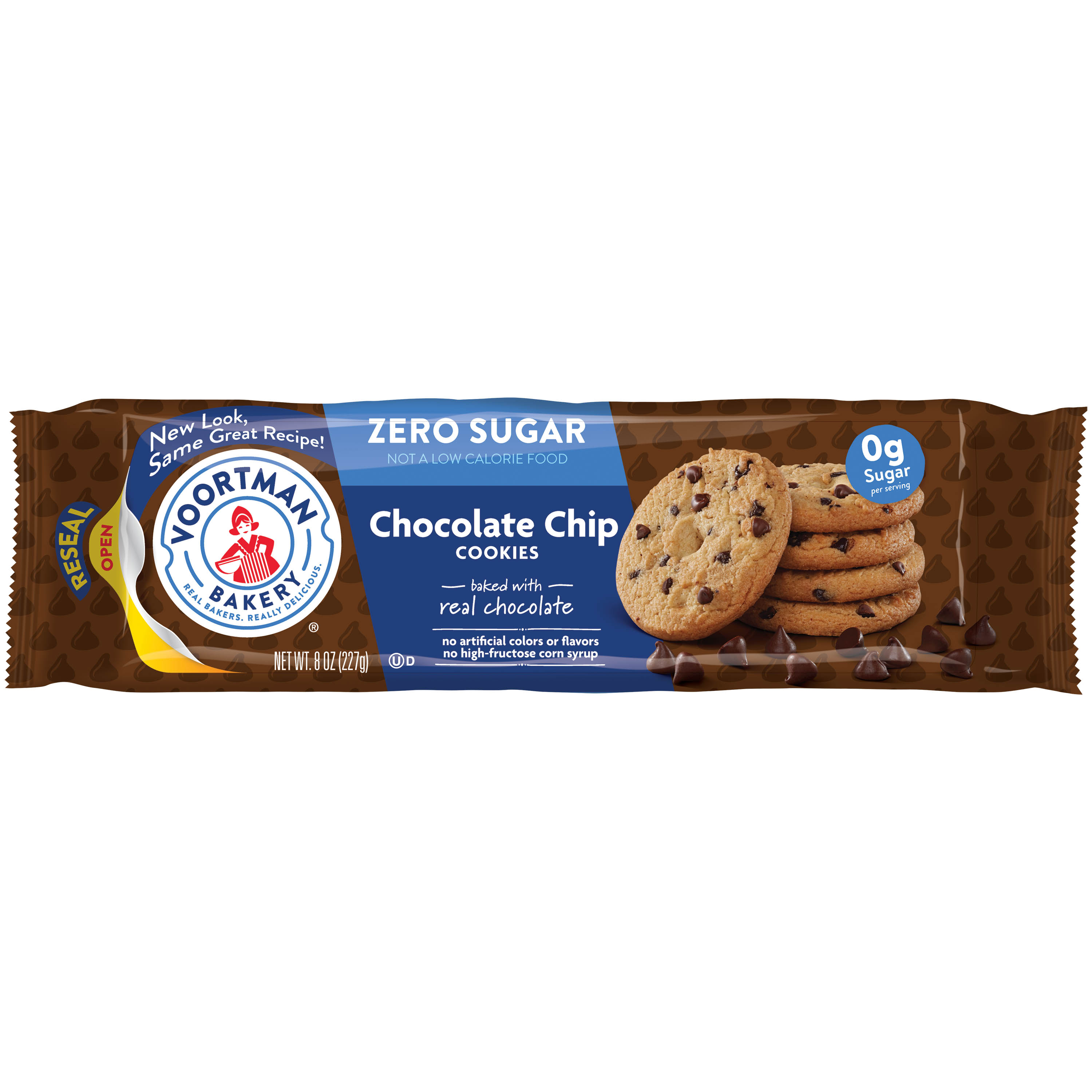 VOORTMAN Bakery Zero Sugar Chocolate Chip Cookies 8 oz | Giant