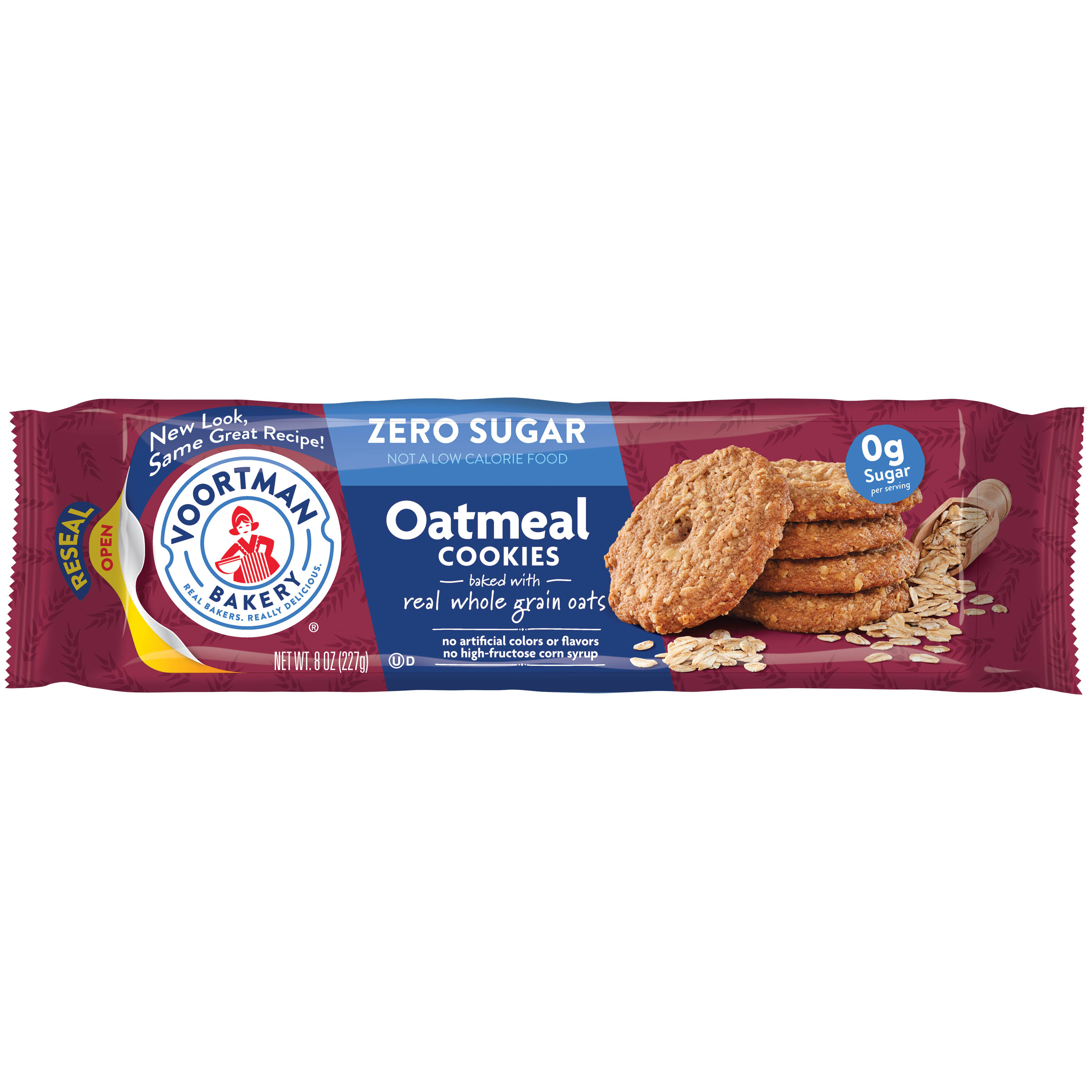 VOORTMAN Bakery Zero Sugar Oatmeal Cookies 8 oz | Giant Eagle