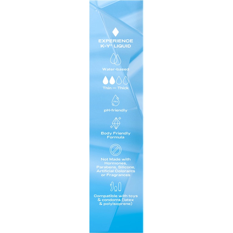 K-Y Liquid Lube, Personal Lubricant, NEW Water-Based Formula, Safe for Anal Use, Safe to Use with Latex Condoms, For Men, Women and Couples, Body Friendly 4.5 F | Giant Eagle | Because K-Y Liquid Lube, Personal Lubricant, NEW Water-Based Formula, Safe for Anal Use, Safe to Use with Latex Condoms, For Men, Women and Couples, Body Friendly 4.5 F | Giant Eagle | Because