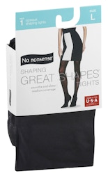 No nonsense Women's Knee High Pantyhose with Sheer Toe 8 Pair Value Pack  Midnight Black Plus 