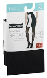 No Nonsense Great Shapes Pantyhose Silky Sheer Beige Mist Size B