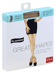 No Nonsense Women's Great Shapes Cotton Shaping Leggings 1 Pair Pack Black  L 