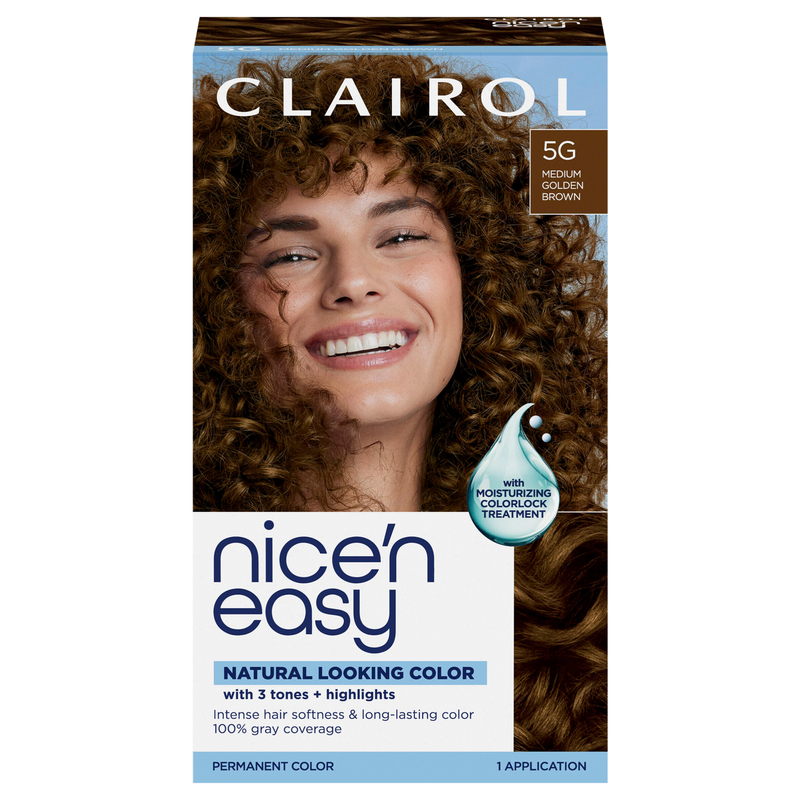 Nice'n Easy Medium Golden Brown 5G Permanent Hair Color | Giant