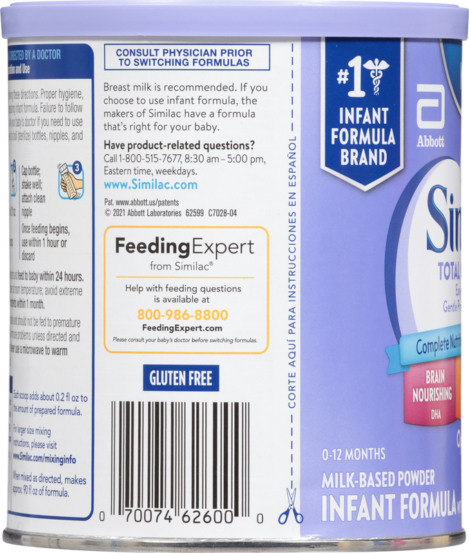 Similac Infant Formula, with Iron, Milk-Based Powder, 0-12 Months