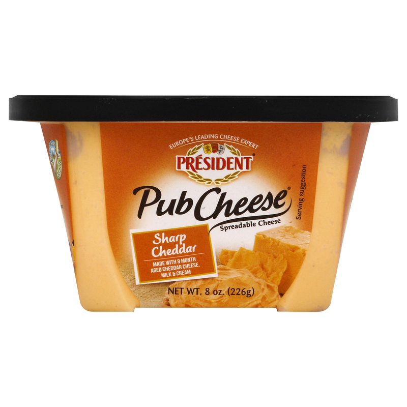 President Sharp Cheddar Spreadable Cheese | Giant Eagle | Because