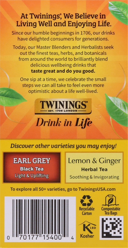 Twinings Flavoured Black Tea, Lady Grey, Tea Bags | Giant Eagle