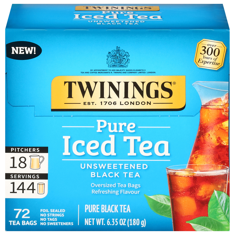 Twinings Black Tea, Unsweetened, Iced Tea, Pure | Giant Eagle
