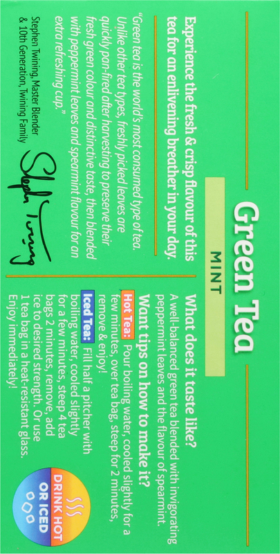 Twinings Flavoured Green Tea, Mint | Giant Eagle | Because It