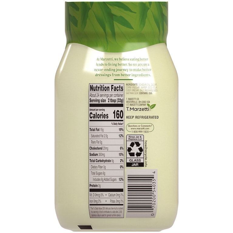 how long is marzetti slaw dressing good for Marzetti Original Slaw Dressing - 13 Fluid Ounce