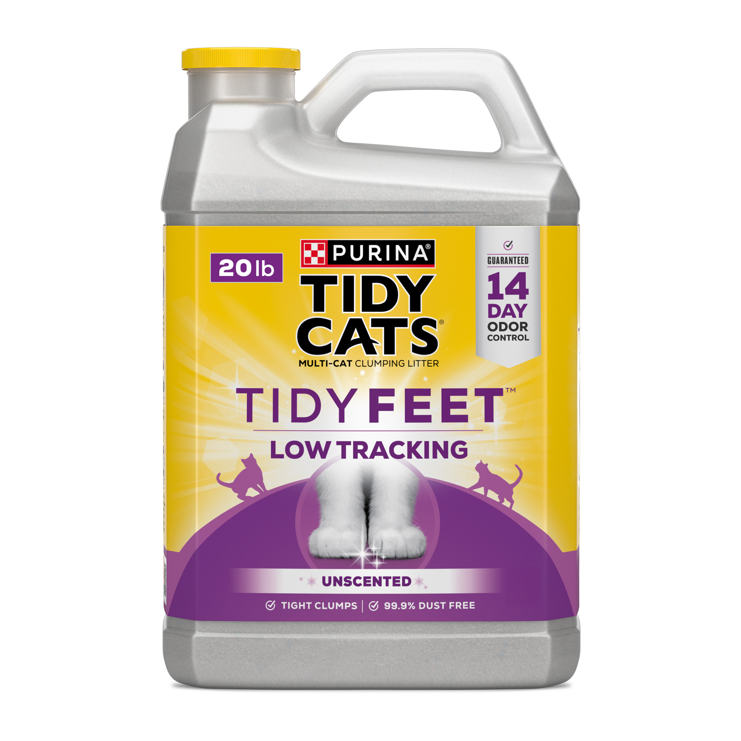 Purina Tidy Cats Tidy Feet Clumping Low Tracking Cat Litter With - Main Image