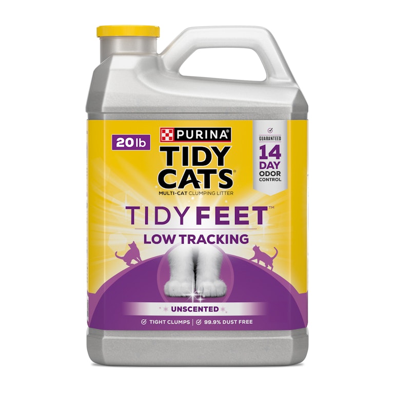 Purina Tidy Cats Tidy Feet Clumping Low Tracking Cat Litter With