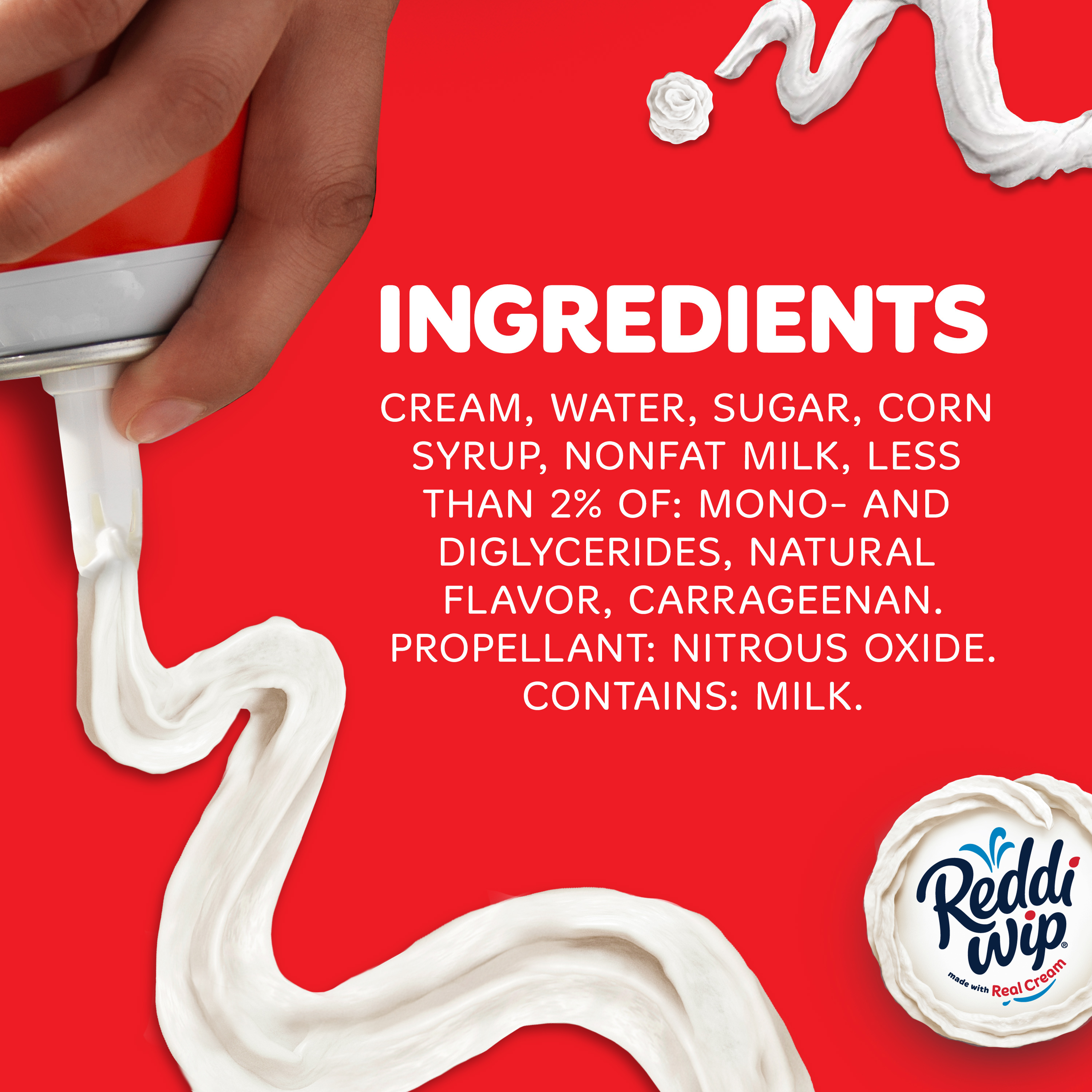 Reddi-wip Original Whipped Topping Made with Real Cream, 13 oz