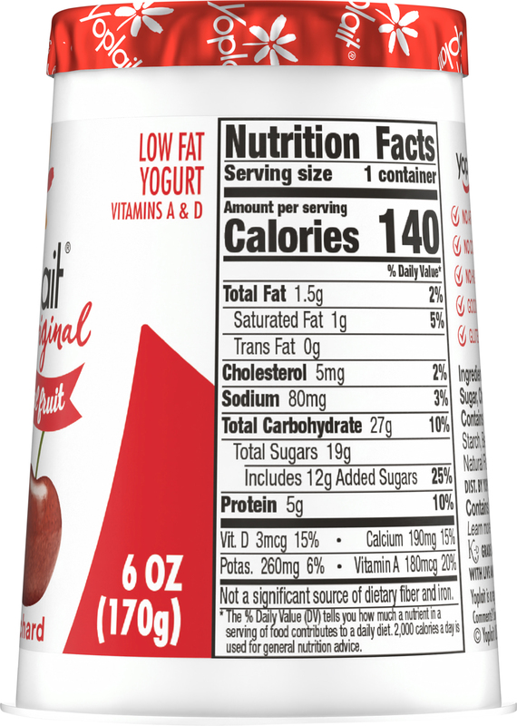 Yoplait Low Fat Cherry Orchard Yogurt | Giant Eagle | Because It