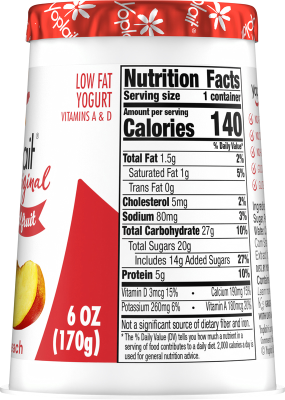 Yoplait Low Fat Harvest Peach Yogurt | Giant Eagle | Because It