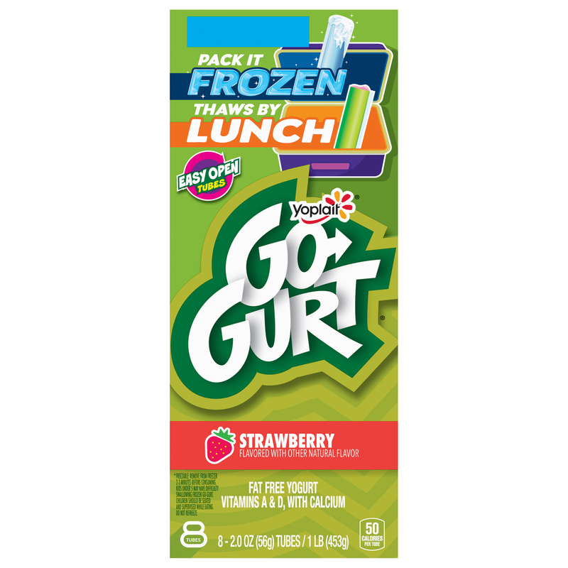 Go-Gurt Fat Free Tropical Sunglow/Strawberry Razzmatazz Yogurt