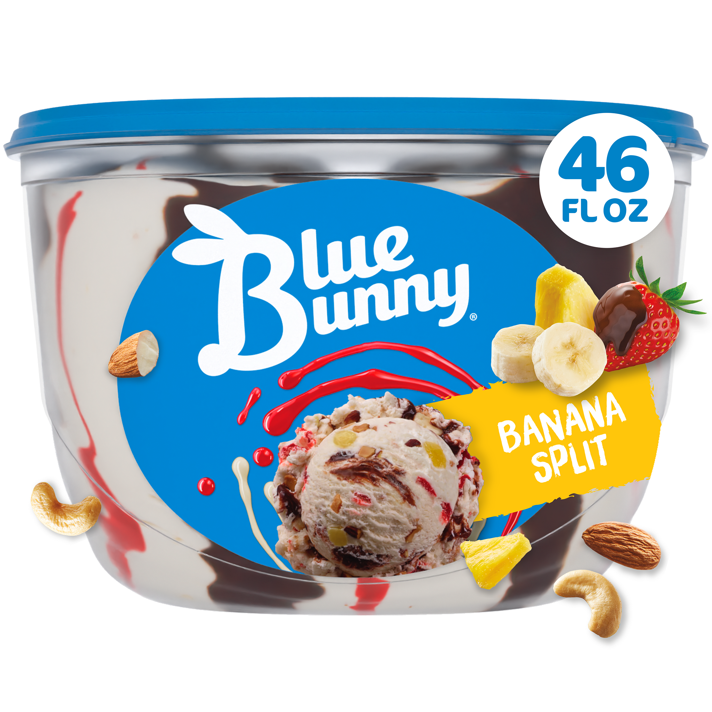 Blue Bunny Banana Split Frozen Dessert, 46 fl oz | Giant Eagle