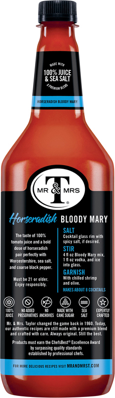 Mr & Mrs T Horseradish Bloody Mary Mix, 1 L bottle | Giant Eagle