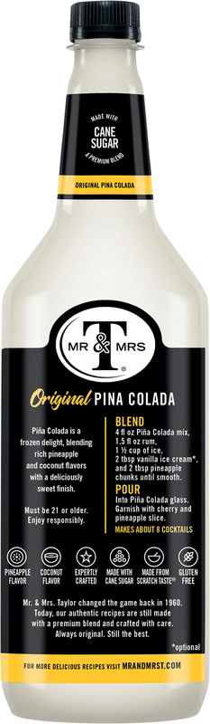 Mr & Mrs T Pina Colada Mix, 1 L bottle | Giant Eagle | Because It Matters |  Grocery Store & Pharmacy